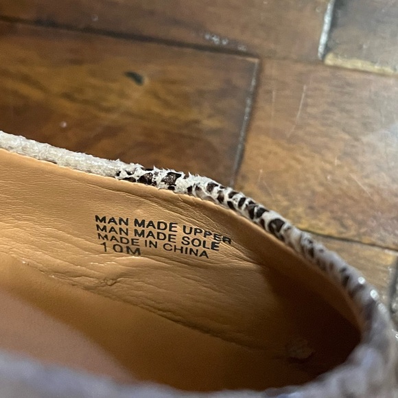 Ann Taylor Loft Aubrey Snake Print Pointed Toe Flats Size 10 - Picture 9 of 10